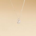 Collier Hildana Or Blanc Oxyde De Zirconium - Colliers Femme | Histoire d&rsquo;Or