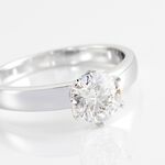 Bague Solitaire Natalia Or Blanc Diamant Synthetique - Bagues solitaires Femme | Histoire d&rsquo;Or