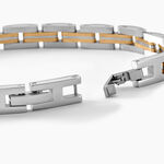 Bracelet Tom Acier Bicolore - Bijoux sans pierre Homme | Histoire d&rsquo;Or