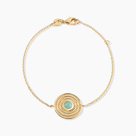 Bracelet Hugolin Plaqu&eacute; Or Aventurine - Bracelets Femme | Histoire d&rsquo;Or