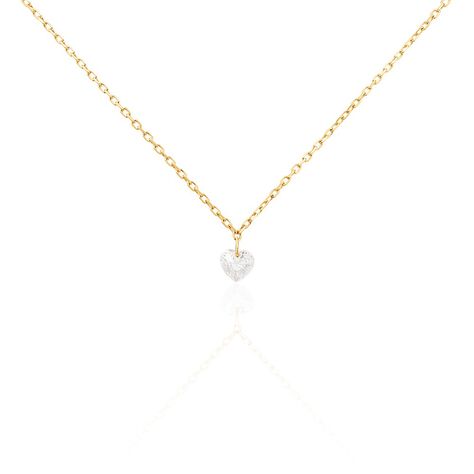 Collier Crush Plaqué Or Jaune Oxyde De Zirconium - Colliers fantaisie Femme | Histoire d’Or