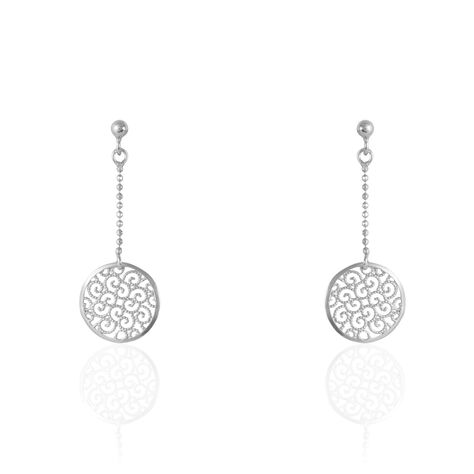 Boucles D'oreilles Pendantes Setti Argent Blanc - Boucles d'oreilles fantaisie Femme | Histoire d’Or