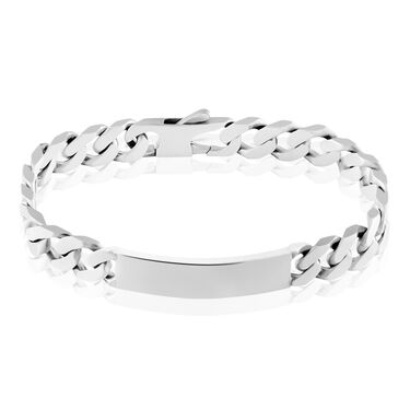 Bracelet Identit&eacute; Casper Argent Gris