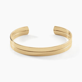 Bracelet Jonc Jeanne-lise Plaqué Or Jaune - Bracelets fantaisie Femme | Histoire d’Or