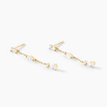 Boucles D'Oreilles Pendantes Sparkle Or Jaune Oxyde De Zirconium - Boucles d'oreilles pendantes Femme | Histoire d&rsquo;Or