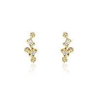 Boucles D'oreilles Puces Joy Or Jaune Diamant