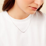 Collier Nigelle Argent Blanc Oxyde De Zirconium - Colliers fantaisie Femme | Histoire d&rsquo;Or