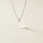 Pendentif Ionia Lettre Or Blanc - Pendentifs Famille | Histoire d&rsquo;Or