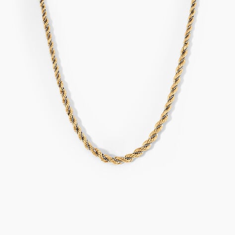 Collier Jerryenne Danilo Maille Corde Et Venitienne Or Bicolore - Chaines Femme | Histoire d’Or