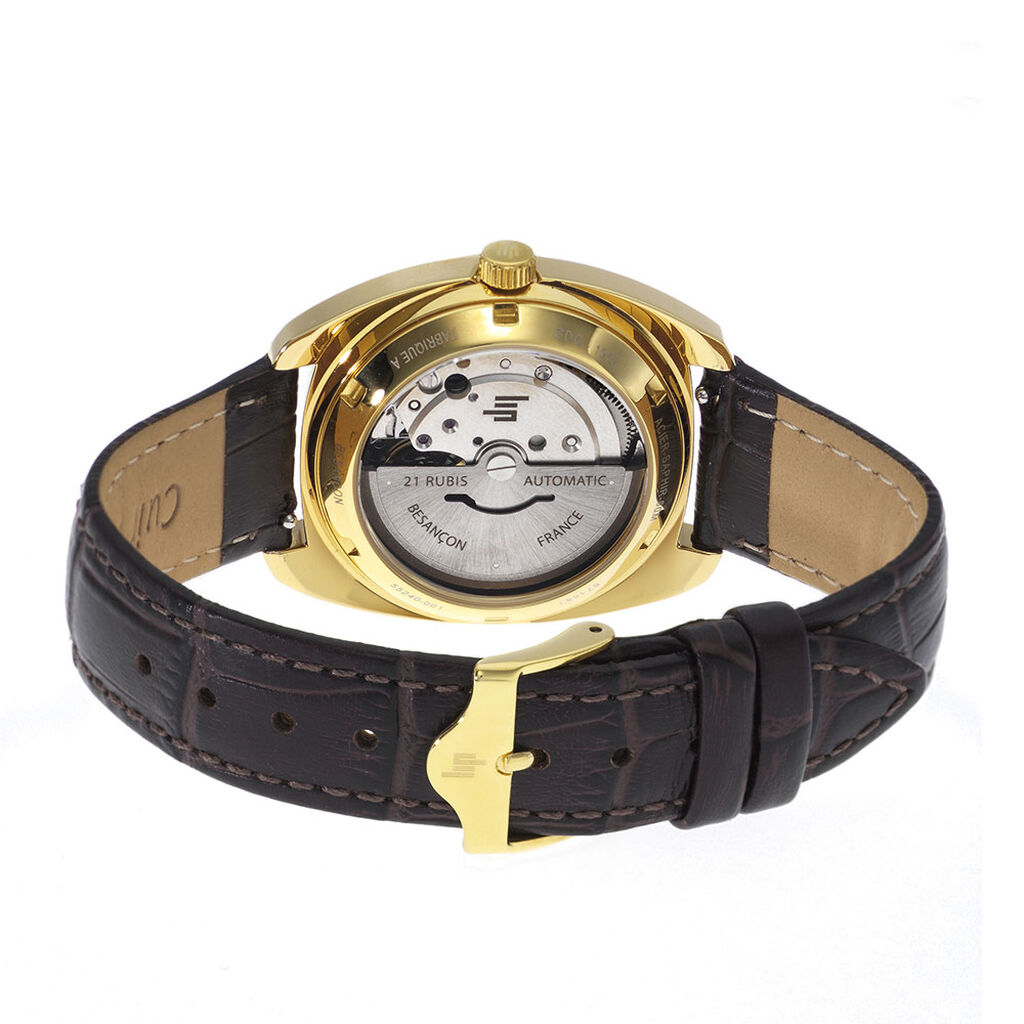 Montre Lip General De Gaulle Auto 35 Argent&eacute; - Id&eacute;es cadeaux Unisex | Histoire d&rsquo;Or