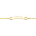 Bracelet Identité Fanelia Maille Marine Or Jaune - Bracelets Communion Enfant | Histoire d’Or