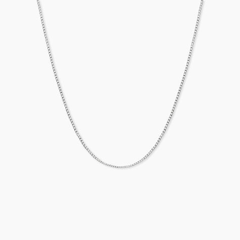 Cha&icirc;ne Alyze Argent Blanc - Chaines Femme | Histoire d&rsquo;Or