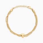 Bracelet Johana Argent Dor&eacute; A L'Or 750/1000 - F&ecirc;te des m&egrave;res Femme | Histoire d&rsquo;Or