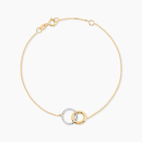 Bracelet Or Bicolore Gontrania - Bijoux sans pierre Femme | Histoire d&rsquo;Or