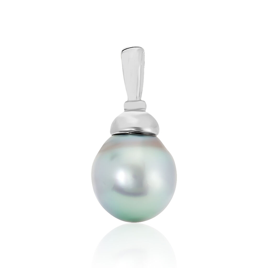 Pendentif Phila Or Blanc Perle De Culture De Tahiti