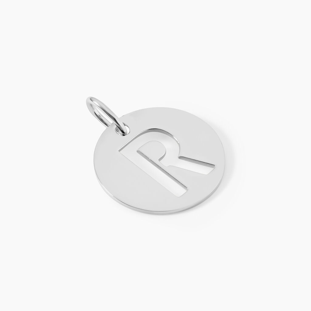 Pendentif Elio R Argent Blanc - Pendentifs Famille | Histoire d&rsquo;Or