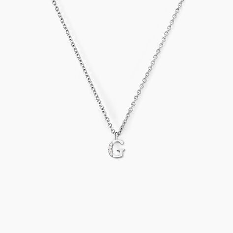 Collier Neruda Argent Blanc Oxyde De Zirconium - Colliers fantaisie Femme | Histoire d&rsquo;Or