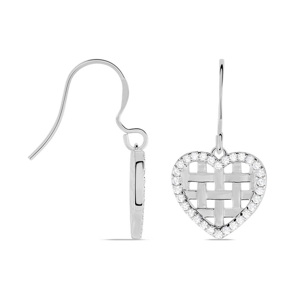 Boucles D'oreilles Pendantes Argent Helenius Oxyde De Zirconium - Boucles d'oreilles fantaisie Femme | Histoire d’Or