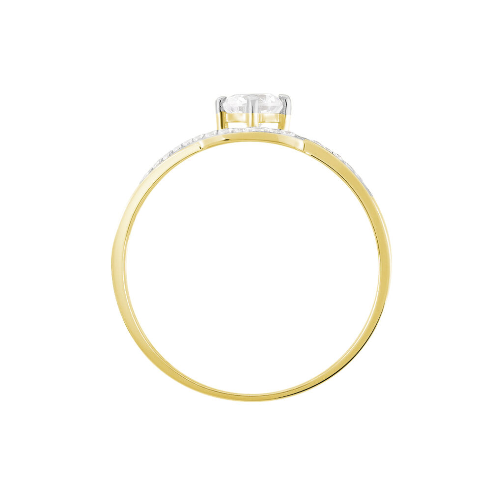 Bague Rozena Or Jaune Oxyde De Zirconium -  Femme | Histoire d’Or