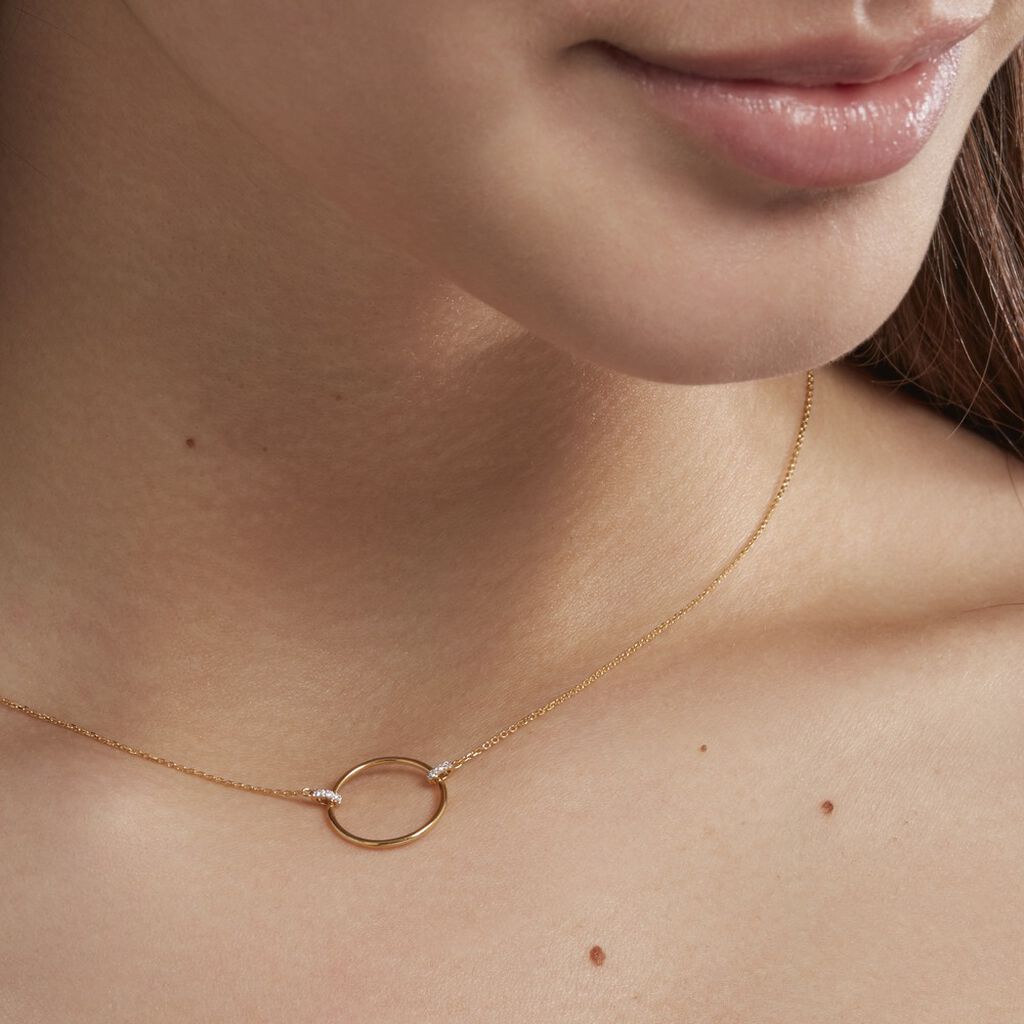 Collier Proserpine Or Jaune Diamant - Colliers Femme | Histoire d’Or