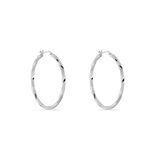 Cr&eacute;oles Argent Blanc Diane - Boucles d'oreilles cr&eacute;oles Femme | Histoire d&rsquo;Or