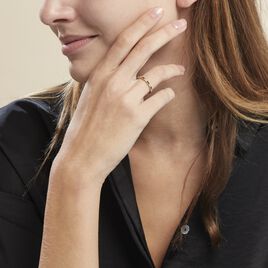 Bague Plaqué Or Etna Oxyde De Zirconium - Bagues avec pierre Femme | Histoire d’Or