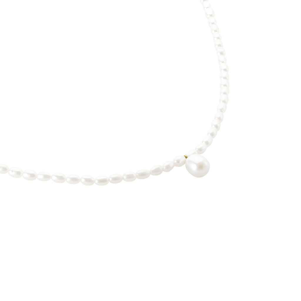 Collier Stella-rose Or Jaune Perle De Culture - Colliers Femme | Histoire d’Or