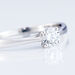 Bague Solitaire Fiona Or Blanc Diamant Synthetique - Bagues solitaires Femme | Histoire d’Or