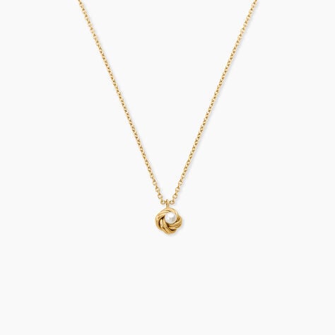 Collier Carolane Argent Dor&eacute; A L'Or 750/1000 Perle De Culture - Colliers Femme | Histoire d&rsquo;Or