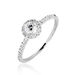 Bague Solitaire Lena Or Blanc Diamant - Bagues solitaires Femme | Histoire d’Or