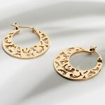 Cr&eacute;oles Tyfene Plaqu&eacute; Or Jaune - Boucles d'oreilles cr&eacute;oles Femme | Histoire d&rsquo;Or