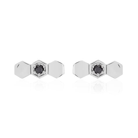 Boucles D'oreilles Pendantes Ondina Argent Blanc Oxyde De Zirconium - Boucles d'oreilles fantaisie Femme | Histoire d’Or