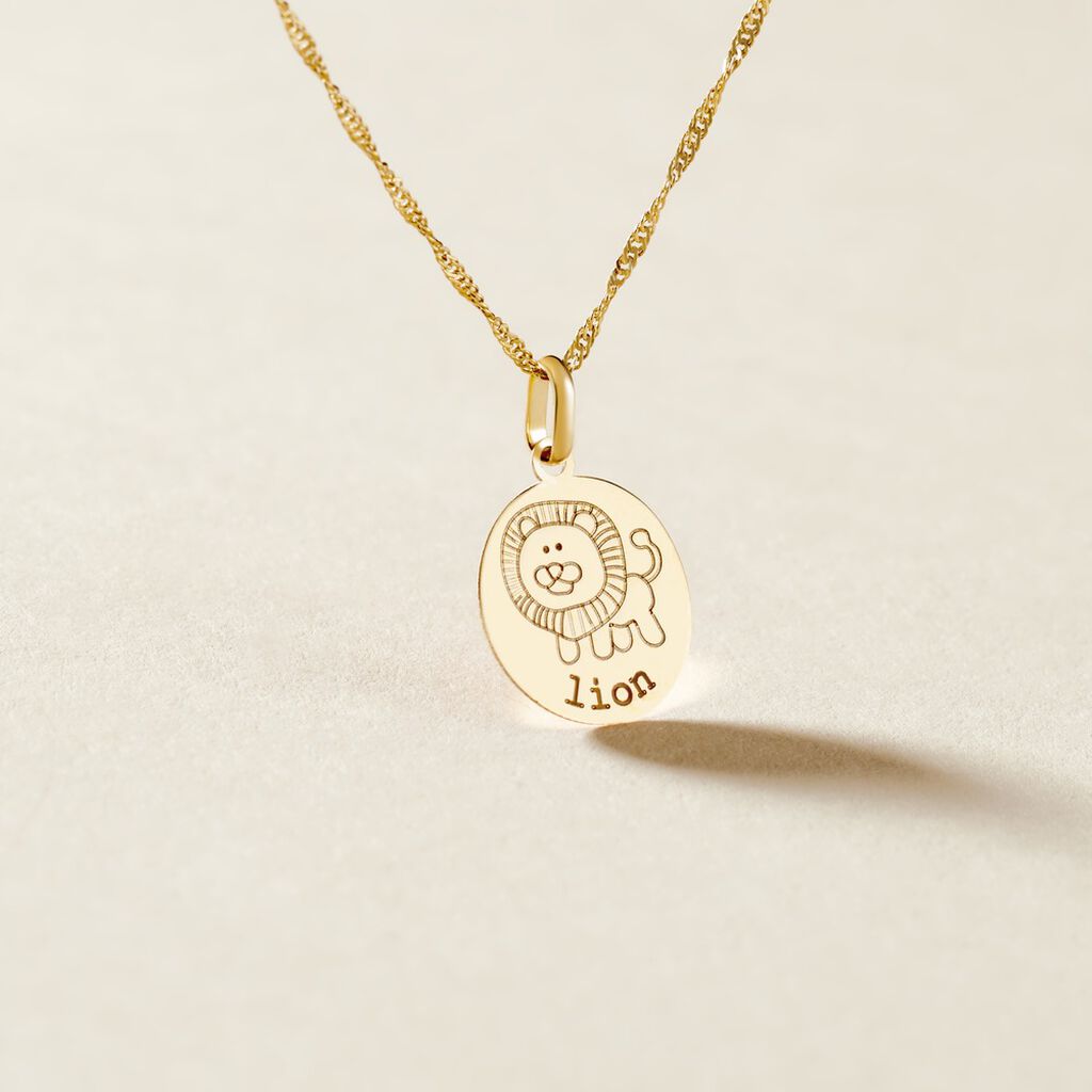 Pendentif Jannila Zodiaque Or Jaune - Cadeaux de naissance Enfant | Histoire d&rsquo;Or
