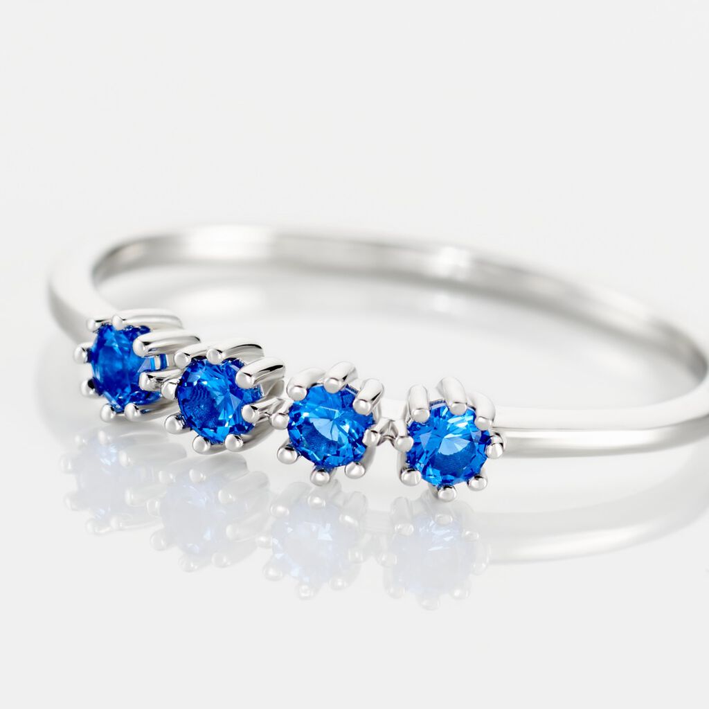 Bague Karrie Argent Blanc Oxyde De Zirconium - Bagues avec pierre Femme | Histoire d’Or