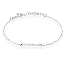 Bracelet Silia Argent Blanc - Bracelets fantaisie Femme | Histoire d’Or