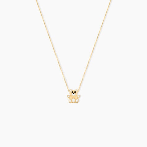 Collier Mae Ourson Or Jaune - Bijoux sans pierre Enfant | Histoire d&rsquo;Or