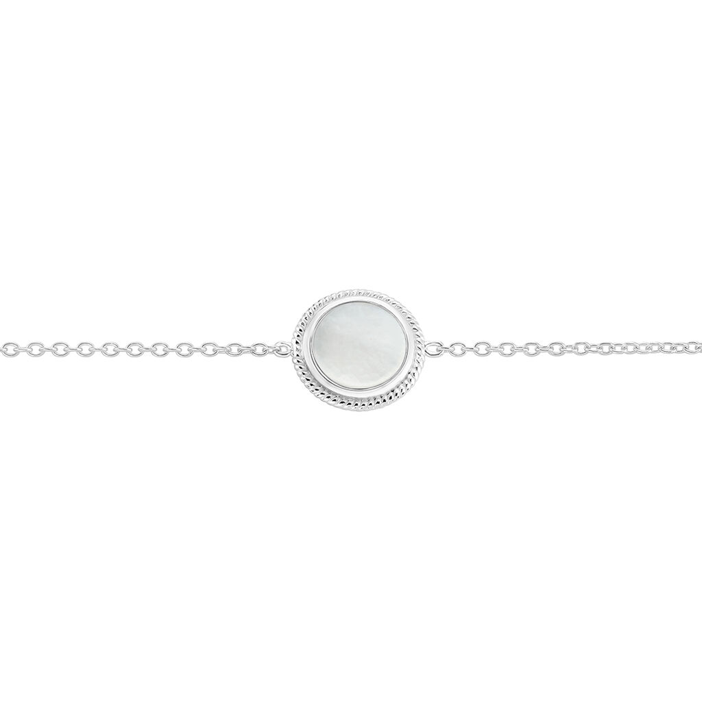 Bracelet Zea Argent Blanc Nacre - Bracelets Femme | Histoire d’Or