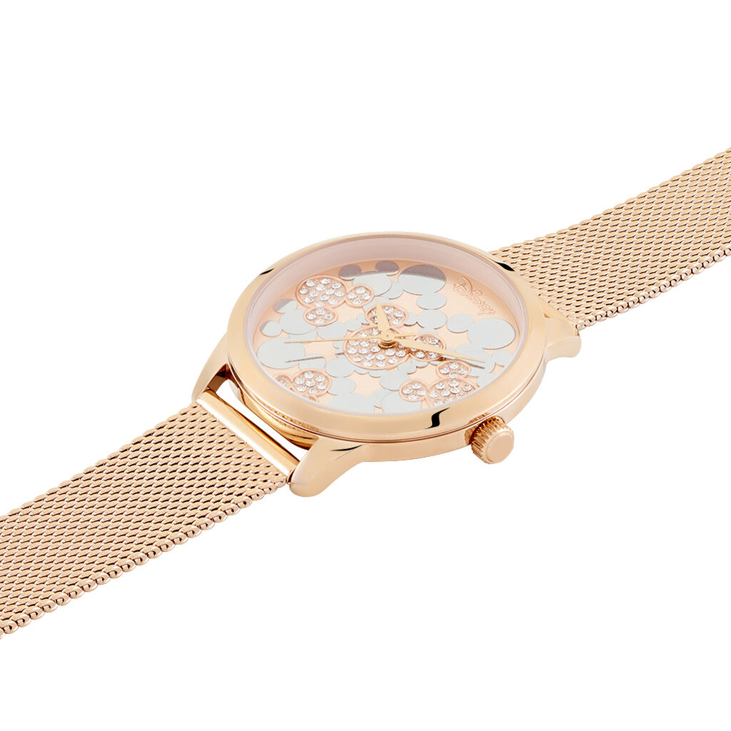 Montre Disney Doré Rose - Montres Femme | Histoire d’Or