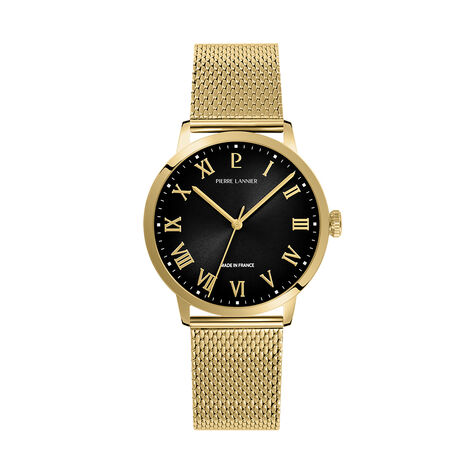 Montre Pierre Lannier Lannier Interval Noir - Montres Homme | Histoire d&rsquo;Or