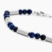 Bracelet Olek Acier Blanc Lapis Lazuli - Bracelets Homme | Histoire d’Or