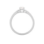 Bague Solitaire Katalina Or Blanc Diamant - Bagues solitaires Femme | Histoire d&rsquo;Or