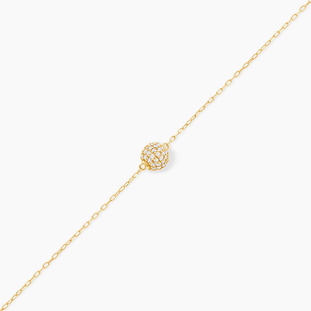 Bracelet Nadzeija Or Jaune Oxyde De Zirconium - Bracelets Femme | Histoire d’Or