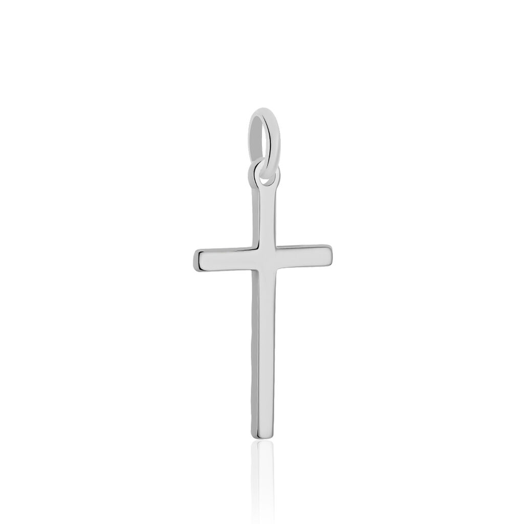 Pendentif Desilia Ciselée Argent Blanc - Pendentifs Croix Famille | Histoire d’Or