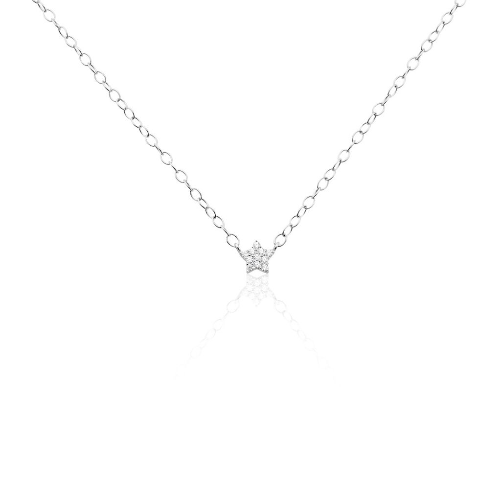 Collier Argent Magilos Oxydes De Zirconium - Colliers fantaisie Femme | Histoire d&rsquo;Or