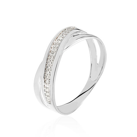 Or Blanc Diamant - Bagues avec pierre Femme | Histoire d’Or