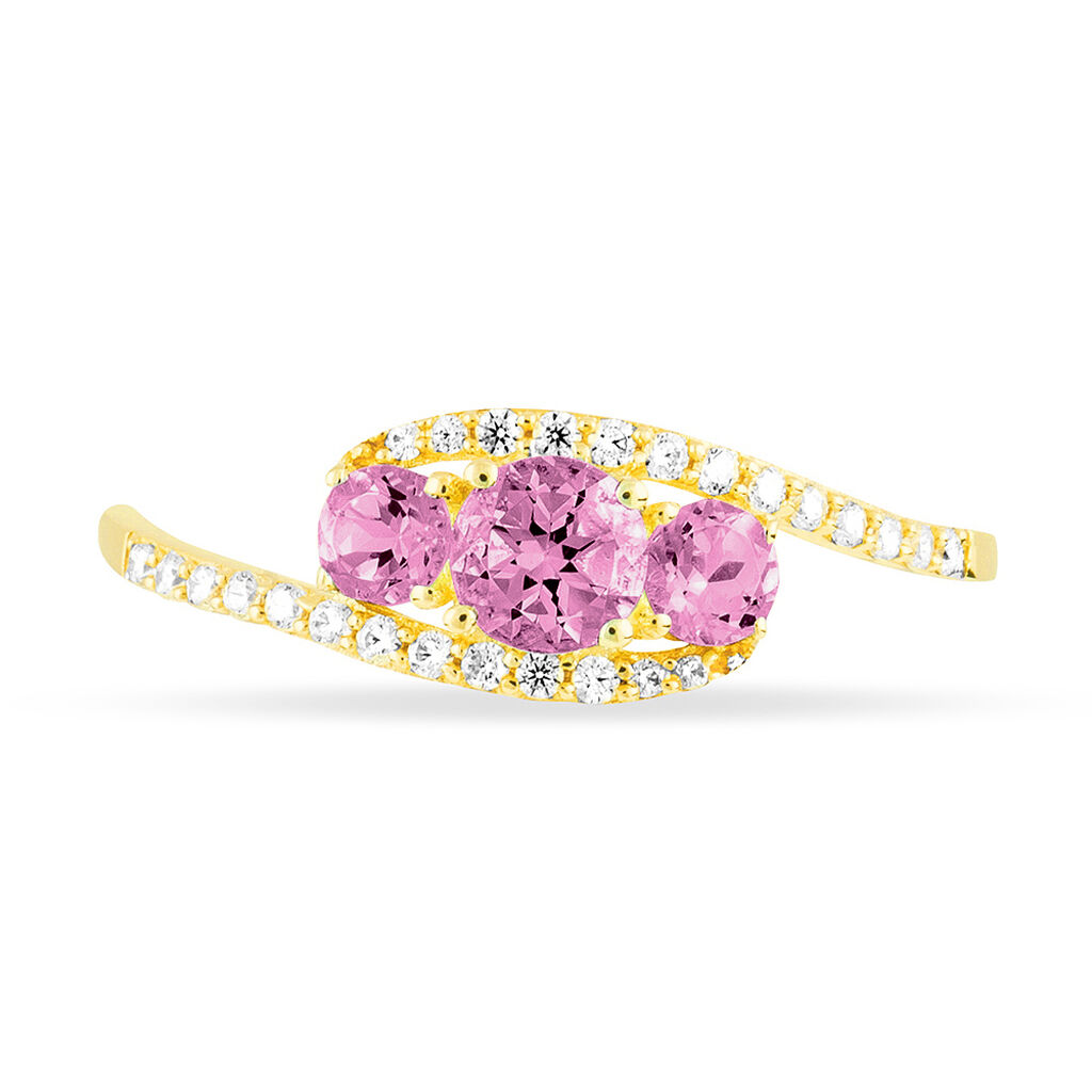 Bague Chloe Or Jaune Saphir Et Diamant - Bagues solitaires Femme | Histoire d’Or