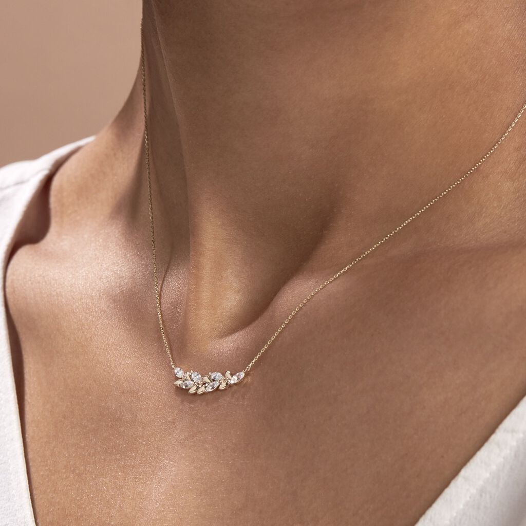 Collier Alexine Or Jaune Oxyde De Zirconium - Colliers Femme | Histoire d’Or