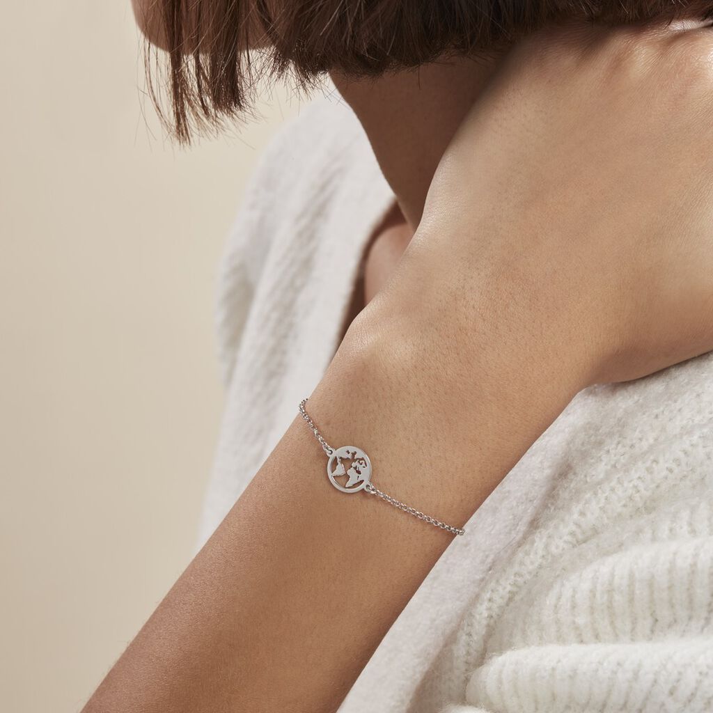 Bracelet Argent Blanc Colombina - Bracelets Femme | Histoire d’Or