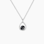 Collier Nerea Argent Blanc C&eacute;ramique Et Oxyde De Zirconium - Colliers fantaisie Femme | Histoire d&rsquo;Or