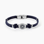 Bracelet Paulette Acier Blanc - Bracelets cordon Homme | Histoire d&rsquo;Or